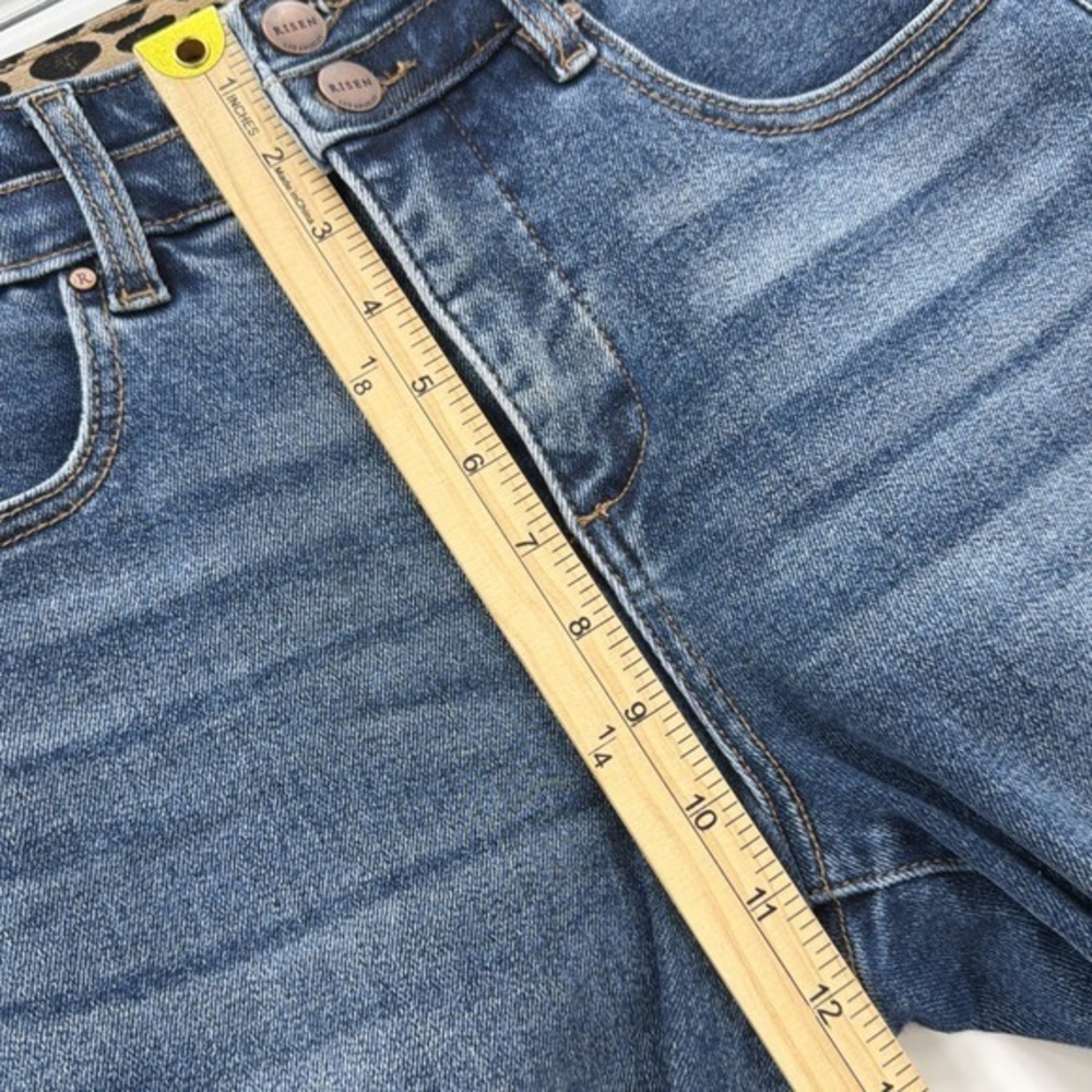 Freckled Poppy x Risen Jeans Bows Wide Leg Size 3 28x32 High Rise Tummy Control - Picture 11 of 16